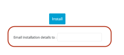 Email instructions field