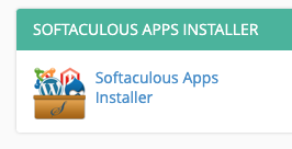 Softaculous icon in cPanel
