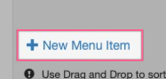 New Menu Item button