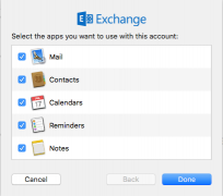 App selection screen