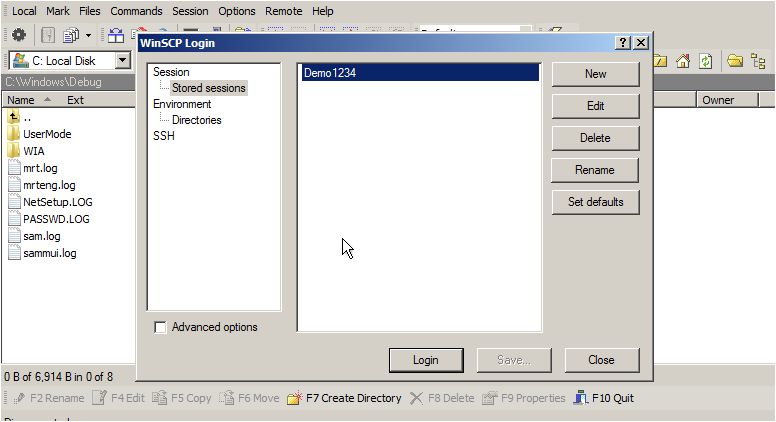 Click Login