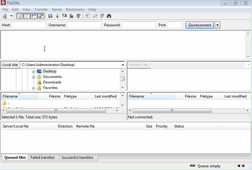 Importing config file into FileZilla