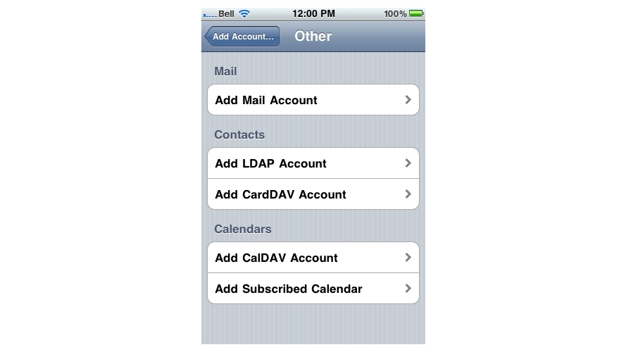 Add Mail Account