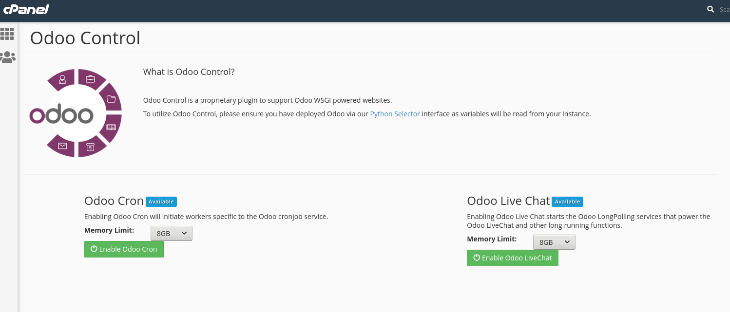 Odoo Control