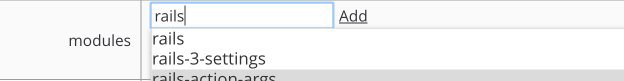 Module search box