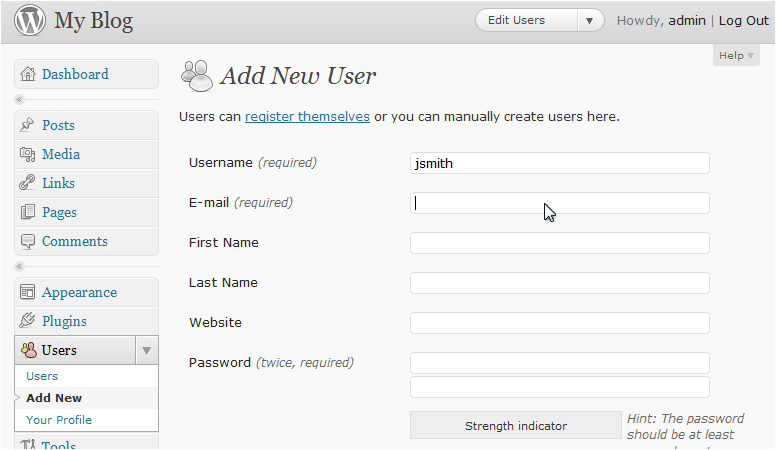 Email field