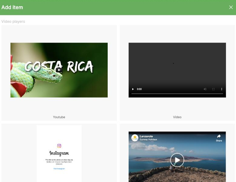 Adding a video with the Media widget in ProSite