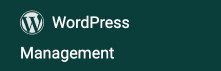 WordPress Management menu item