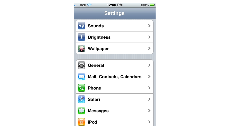 Mail settings