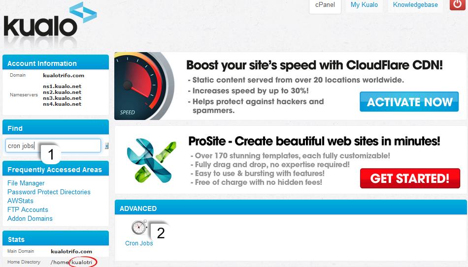 Cron Jobs in cPanel