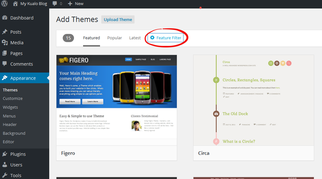 Feature Filter