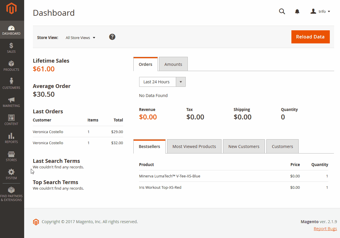 Magento admin panel showing LiteMage selected as the full-page cache provider