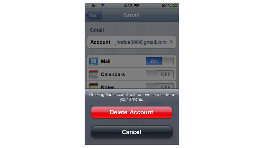 Confirmation prompt