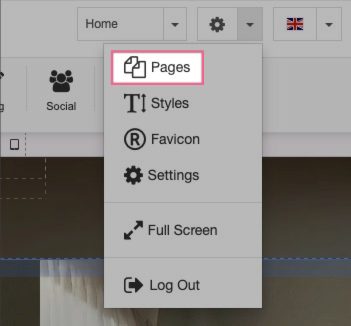 Pages dialogue in the ProSite config menu