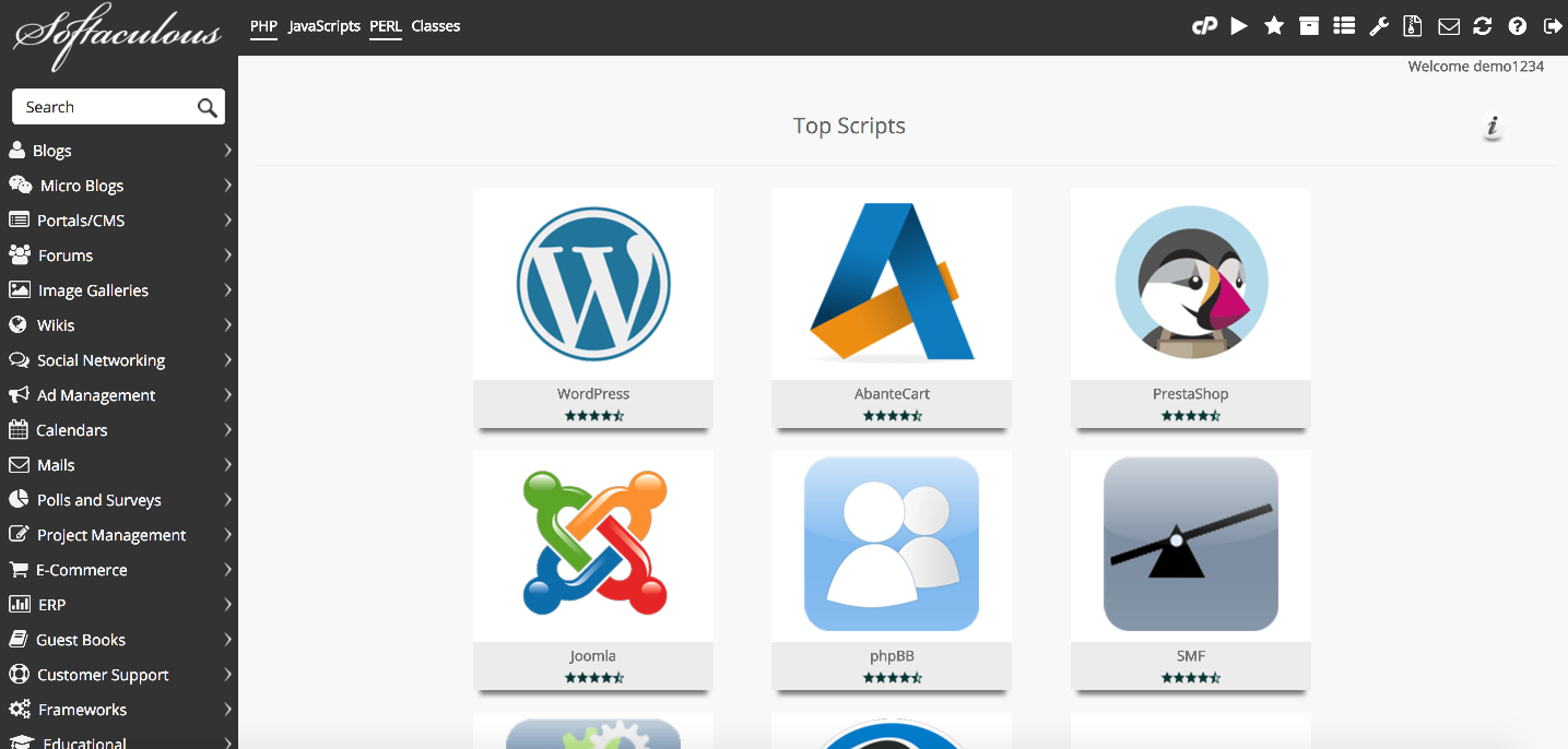 phpBB in the Softaculous list