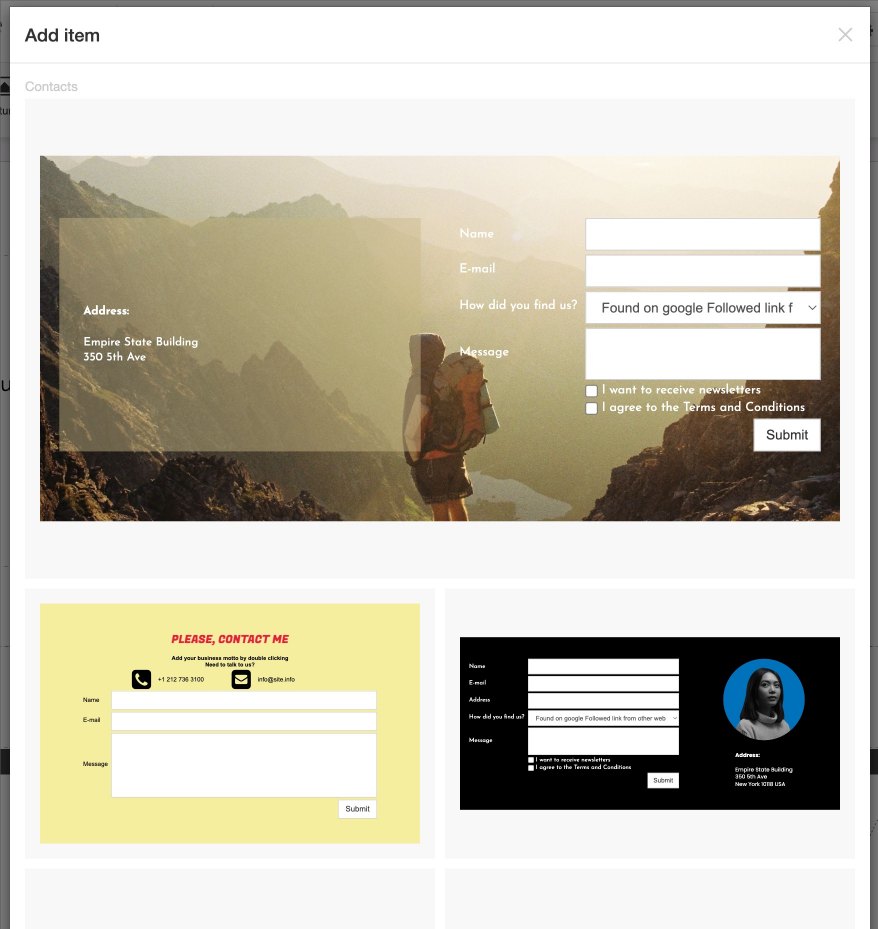 Form style selection