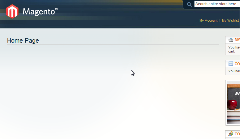 New Magento installation