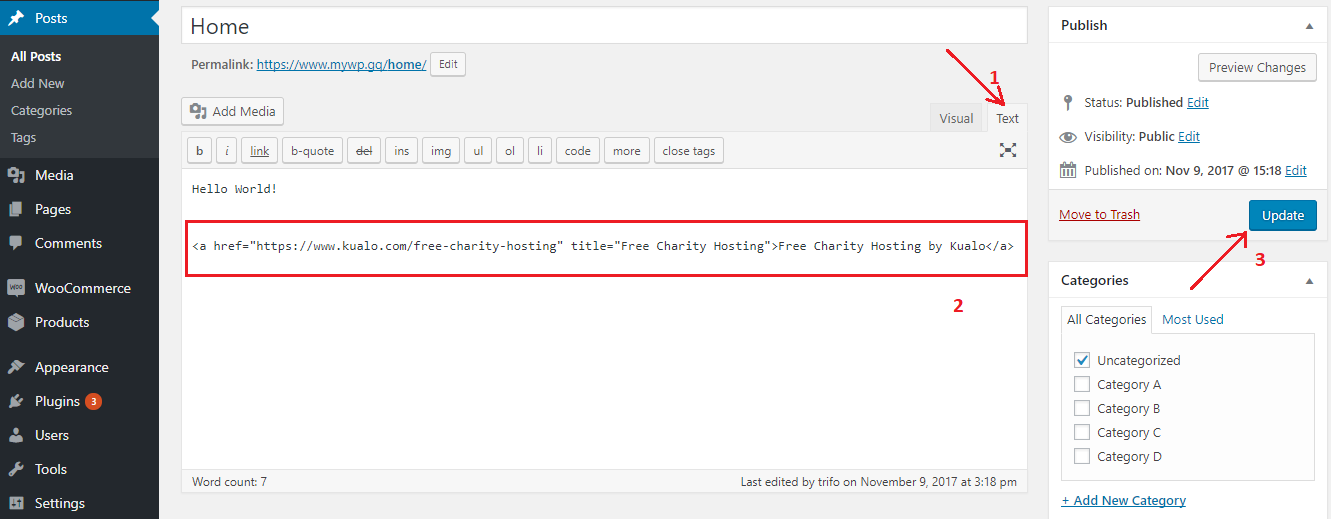 WordPress Text Editor