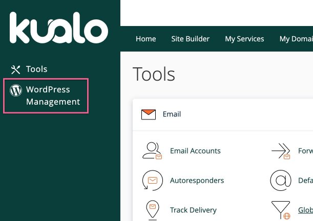 WP Toolkit link in cPanel navigation