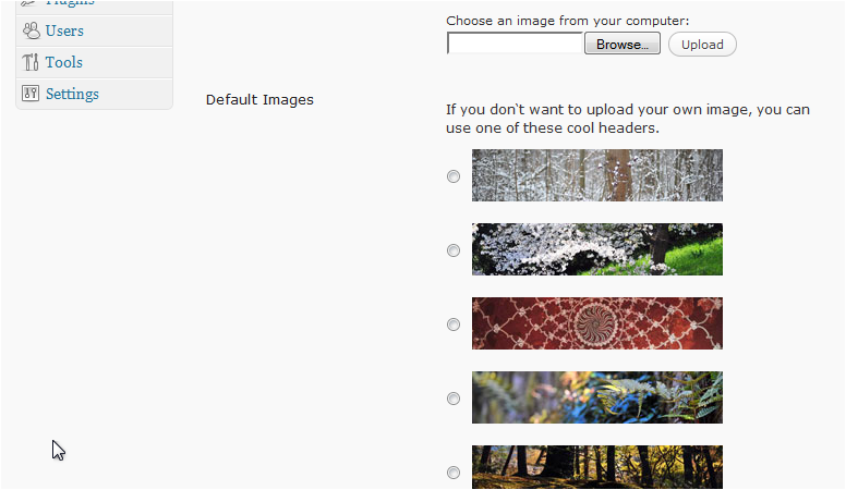 Browse for image