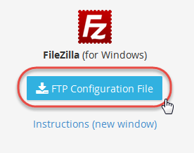 Download FileZilla config file
