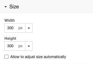 Inner layout with fixed size