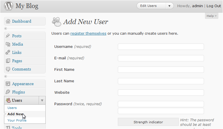 Add New button