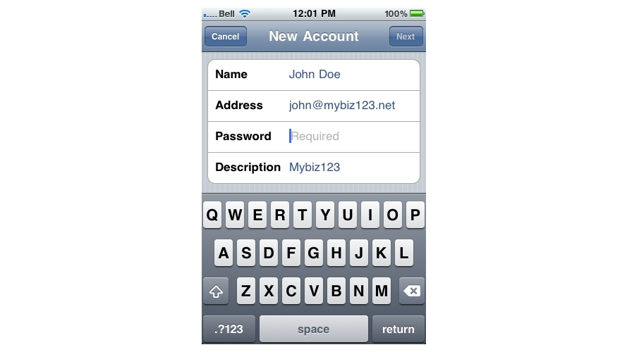 Description field