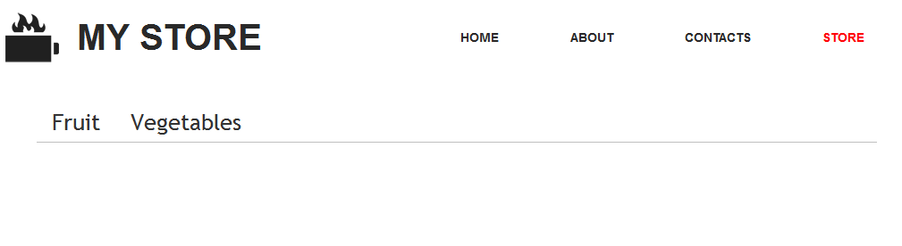 Horizontal categories widget