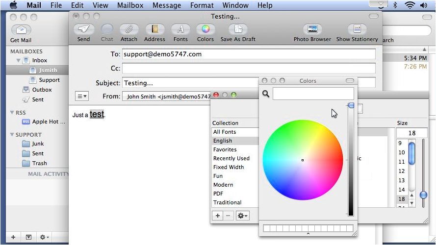 Colour wheel