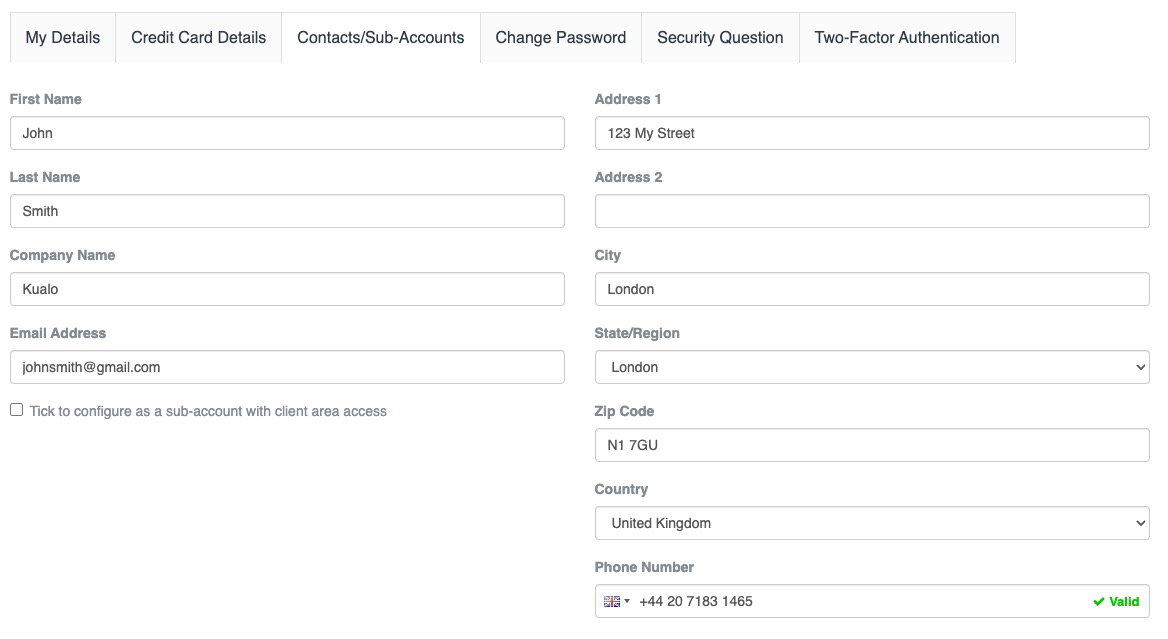 Add new contact form