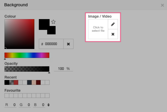 Background modal