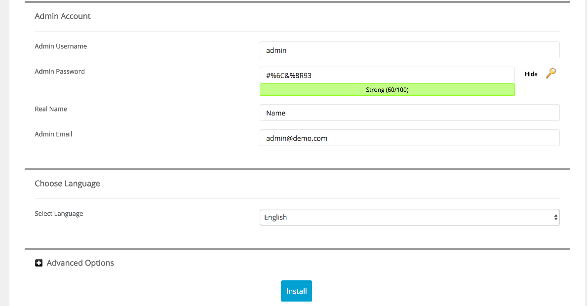 Wiki name and ACL policy fields