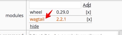 Add module button